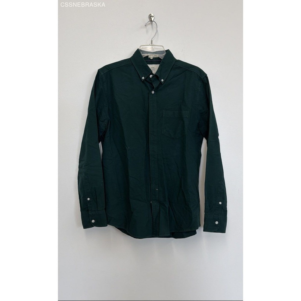 Hawker Rye Green men's vintage oxford slim fir shirt - Size M‎